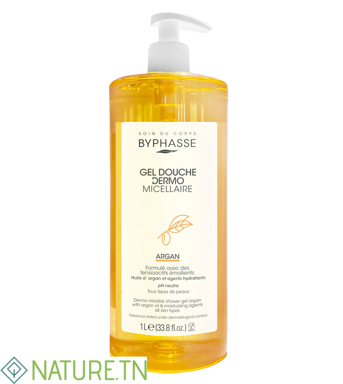 BYPHASSE GEL DOUCHE DERMO MICELLAIRE ARGAN 1L 2 BYPHASSE GEL DOUCHE DERMO MICELLAIRE ARGAN 1L 2