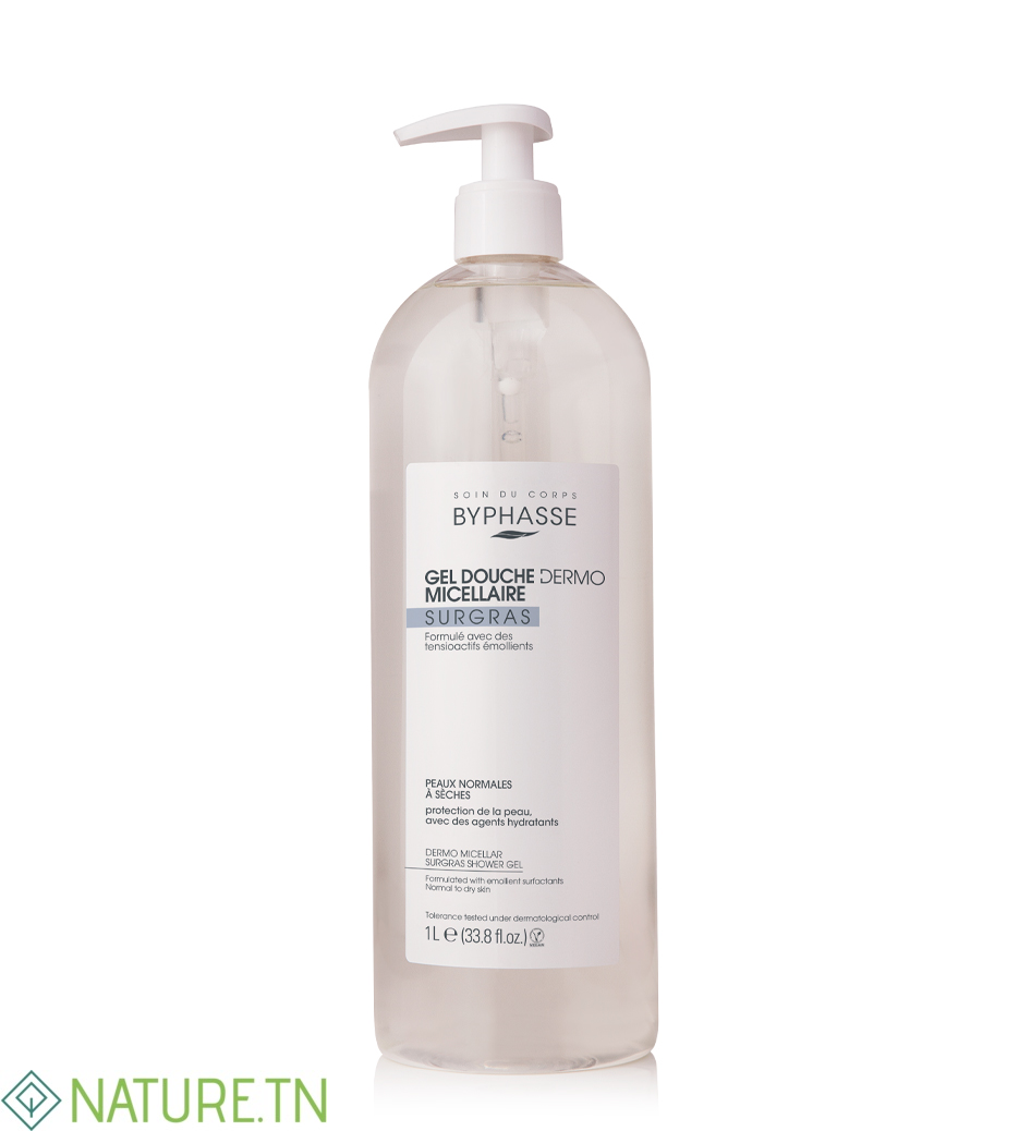 BYPHASSE GEL DOUCHE DERMO MICELLAIRE SURGRAS 1L 2 BYPHASSE GEL DOUCHE DERMO MICELLAIRE SURGRAS 1L 2