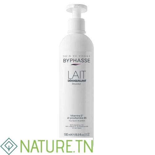 BYPHASSE LAIT DEMAQUILLANT DOUCEUR 500ML 3 BYPHASSE LAIT DEMAQUILLANT DOUCEUR 500ML