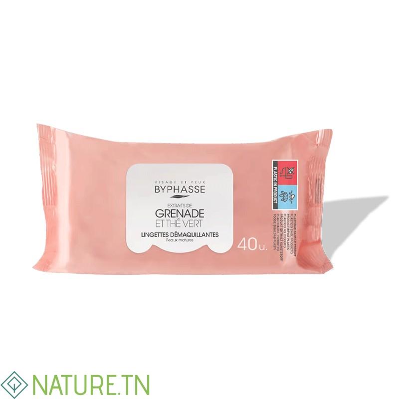 BYPHASSE LINGETTES DEMAQUILLANTES GRENADE ET THE VERT BT/40 2 BYPHASSE LINGETTES DEMAQUILLANTES GRENADE ET THE VERT BT/40 2
