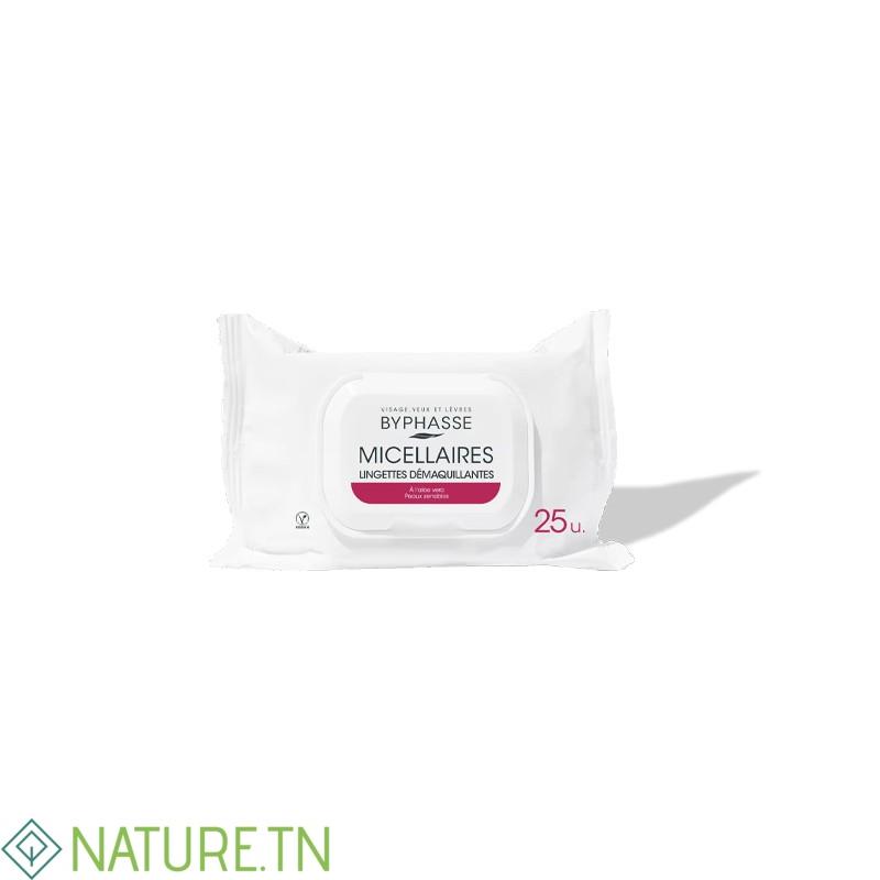 BYPHASSE LINGETTES DEMAQUILLANTES MICELLAIRES ALOE VERA 25 UNITES 1 BYPHASSE LINGETTES DEMAQUILLANTES MICELLAIRES ALOE VERA 25 UNITES 1