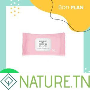 BYPHASSE LINGETTES DEMQUILLANTES PROTEINES DE LAIT 40 UNITES