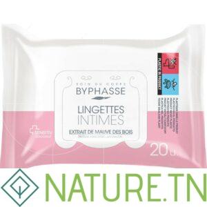 BYPHASSE LINGETTES INTIME PH NEUTRE 20 UNITES