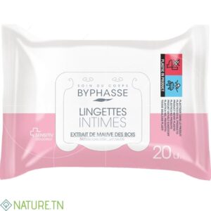 BYPHASSE LINGETTES INTIME PH NEUTRE 20 UNITES