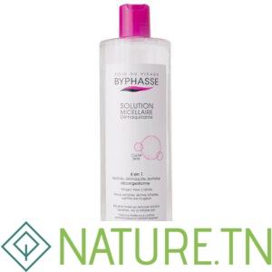 BYPHASSE SOLUTION MICELLAIRE DEMAQUILLANTE 4 EN 1 CLEAR SKIN 500ML
