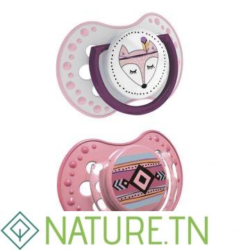 CANPOL BABIES 2 SUCETTES INDIAN SUMMER ROSE 0-3 MOIS 3 CANPOL BABIES 2 SUCETTES INDIAN SUMMER ROSE 0-3 MOIS