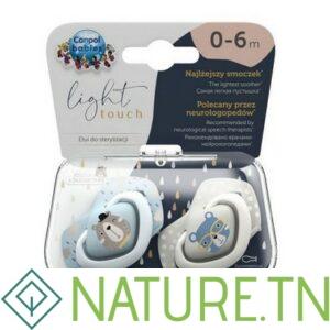 CANPOL BABIES 2 SUCETTES UNIVERSELLES 0-6M BONJOUR PARIS 22/647