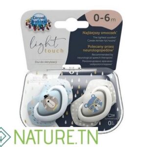 CANPOL BABIES 2 SUCETTES UNIVERSELLES 0-6M BONJOUR PARIS 22/647