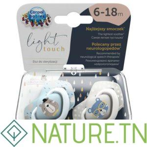 CANPOL BABIES 2 SUCETTES UNIVERSELLES 6-18M BONJOUR PARIS 22/648