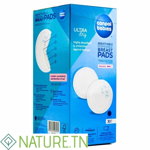 CANPOL BABIES 30 COUSSINETS D'ALLAITEMENT ABSORBANTS 1/653 3 CANPOL BABIES 30 COUSSINETS D'ALLAITEMENT ABSORBANTS 1/653