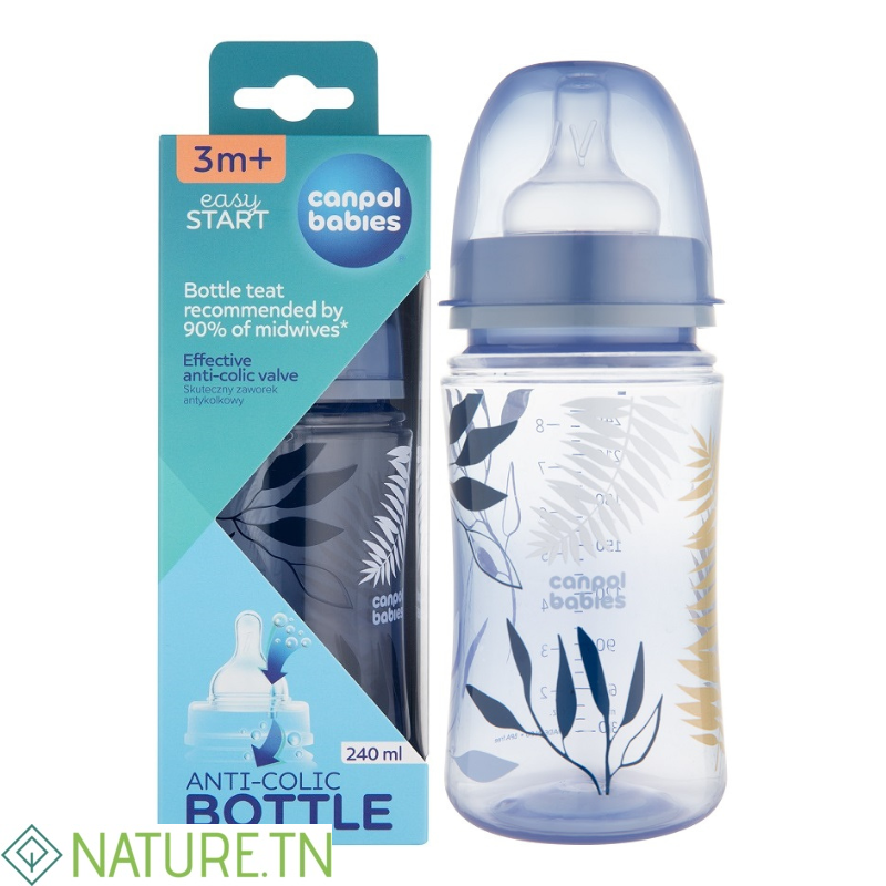 CANPOL BABIES BIBERON ANTI COLIC 3M+ 240ML REF 35/240 3 CANPOL BABIES BIBERON ANTI COLIC 3M+ 240ML REF 35/240