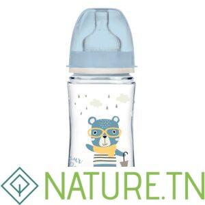 CANPOL BABIES BIBERON ANTICOLIQUE COL LARGE BONJOUR PARIS 240ML PP 35/232