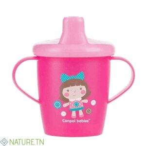 CANPOL BABIES GOBELET ANTI FUITE ROSE 9M+ 250ml REF 31/200