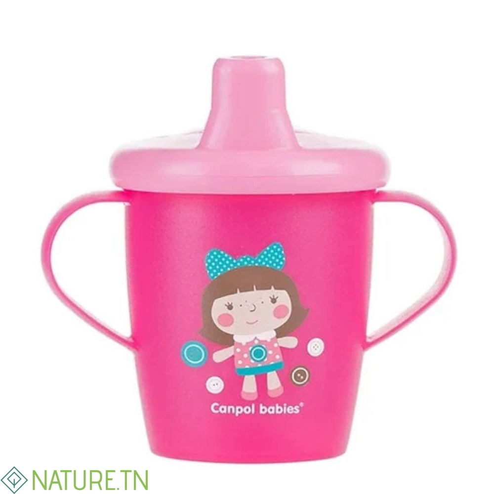 CANPOL BABIES GOBELET ANTI FUITE ROSE 9M+ 250ml REF 31/200 3 CANPOL BABIES GOBELET ANTI FUITE ROSE 9M+ 250ml REF 31/200