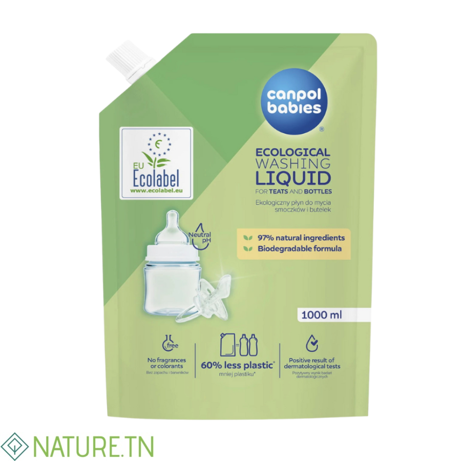 CANPOL BABIES LIQUIDE DE NETTOYAGE ÉCOLOGIQUE POUR BIBERONS ET TETINES 1000ML 1/501 2 CANPOL BABIES LIQUIDE DE NETTOYAGE ÉCOLOGIQUE POUR BIBERONS ET TETINES 1000ML 1/501 2