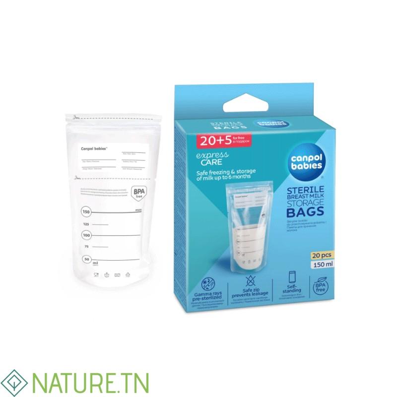 CANPOL BABIES SACS DE CONSERVATION DU LAIT MATERNEL 25PCS,150ML 70/001 1 CANPOL BABIES SACS DE CONSERVATION DU LAIT MATERNEL 25PCS,150ML 70/001 1