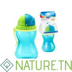 CANPOL BABIES SPORT CUP WITH FLIP TOP STRAW 12M+ 370ML