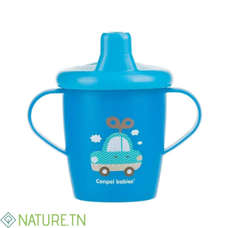 CANPOL BABIES TASSE ANTI DEVERSEMENT TOYS BLEU 9M+ REF 31/200 3 CANPOL BABIES TASSE ANTI DEVERSEMENT TOYS BLEU 9M+ REF 31/200