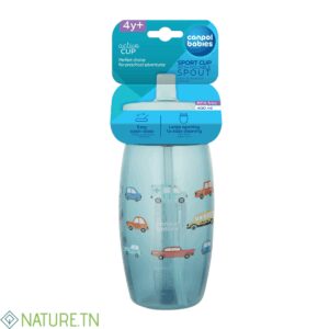CANPOL BABIES TASSE DE SPORT AVEC BEC VERSEUR PLIABLE 400ML 56/618