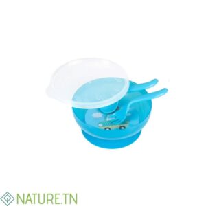 CANPOL BOL EN PLASTIQUE AVEC COUVERTS ET COUVERCLE 350ML