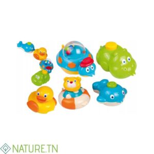 CANPOL SET DE 5 JOUETS DE BAIN EN PLASTIQUES