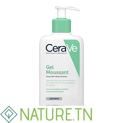 CERAVE GEL MOUSSANT PEAUX NORMALES A GRASSES 236 ML 1