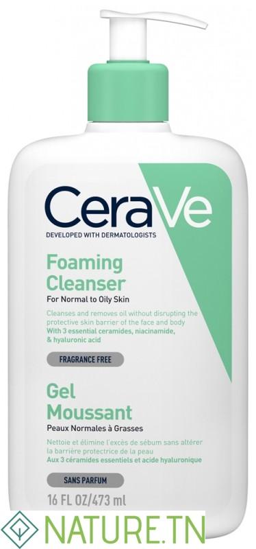 CERAVE GEL MOUSSANT PEAUX NORMALES A GRASSES 473ML 1 CERAVE GEL MOUSSANT PEAUX NORMALES A GRASSES 473ML 1