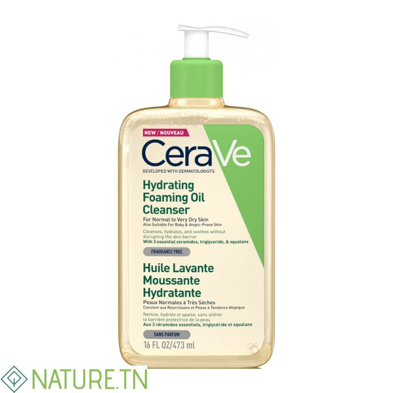 CERAVE HUILE LAVANTE MOUSSANTE HYDRATANTE 473 ML 3 CERAVE HUILE LAVANTE MOUSSANTE HYDRATANTE 473 ML