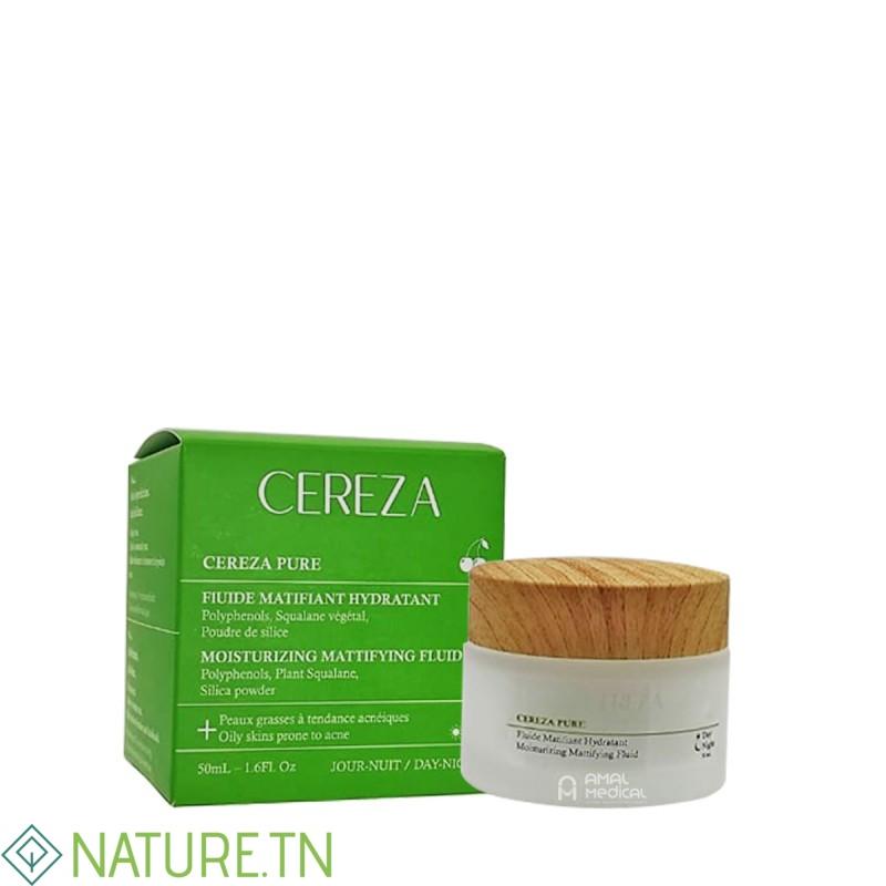 CEREZA PURE CREME DE NUIT FLUIDE MATIFIANT & HYDRATANTE 50ML 1