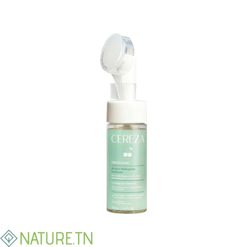 CEREZA PURE MOUSSE NETTOYANTE PURIFIANTE+BROSSE 150ML 2 CEREZA PURE MOUSSE NETTOYANTE PURIFIANTE+BROSSE 150ML 2