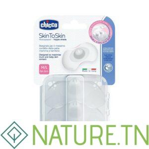 CHICCO 2 BOUTS DE SEINS EN SILICONE M/L