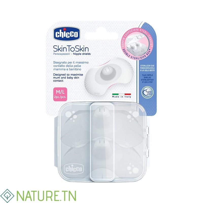 CHICCO 2 BOUTS DE SEINS EN SILICONE M/L 3 CHICCO 2 BOUTS DE SEINS EN SILICONE M/L