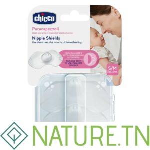 CHICCO 2 BOUTS DE SEINS EN SILICONE S/M