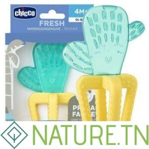 CHICCO ANNEAU DE DENTITION REFRIGERANT AVEC EAU CACTUS 4M+