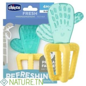 CHICCO ANNEAU DE DENTITION REFRIGERANT AVEC EAU CACTUS 4M+