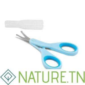 CHICCO CISEAUX LIGHT BLEU AVEC ETUI PROTECTEUR