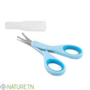CHICCO CISEAUX LIGHT BLEU AVEC ETUI PROTECTEUR