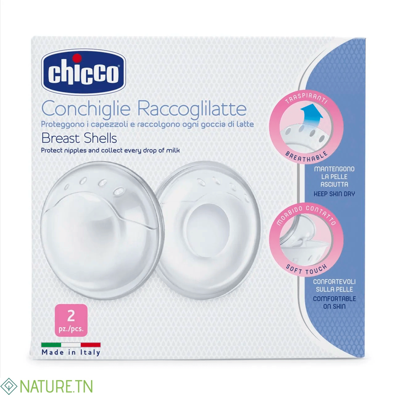 CHICCO COQUILLES RECUEIL LAIT POUR SEINS CREVASSES 1 CHICCO COQUILLES RECUEIL LAIT POUR SEINS CREVASSES 1
