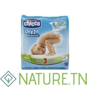 CHICCO DRY FIT COUCHE MEDIUM 4-9KG 21 PIECES