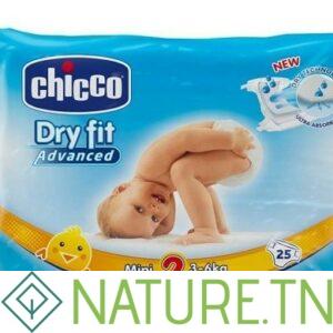 CHICCO DRY FIT COUCHE MINI 3-6KG 25 PIECES