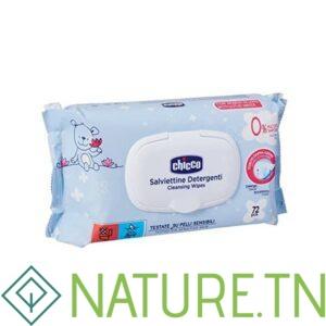 CHICCO LINGETTES NETTOYANTES PEAUX SENSIBLES 72 PIECES