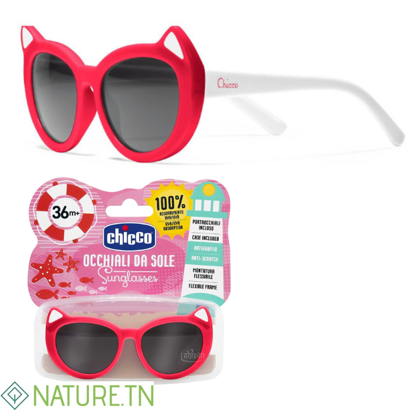 CHICCO LUNETTES DE SOLEIL FILLE CAT 36M+ 3 CHICCO LUNETTES DE SOLEIL FILLE CAT 36M+
