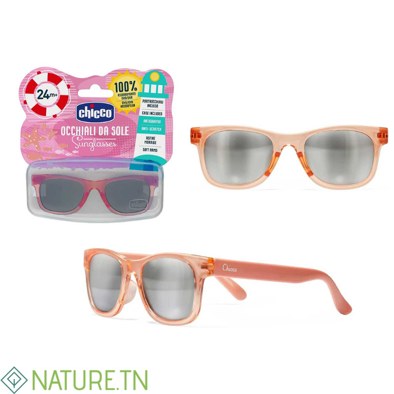 CHICCO LUNETTES DE SOLEIL FILLE ROSE 24M+ 1 CHICCO LUNETTES DE SOLEIL FILLE ROSE 24M+ 1
