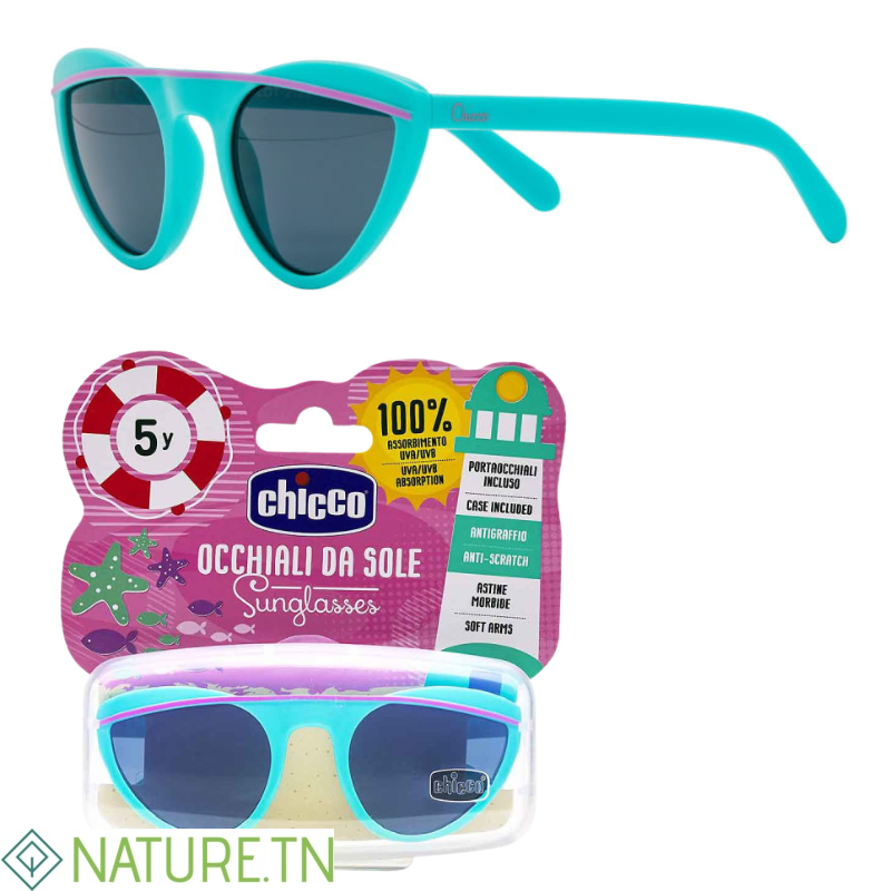 CHICCO LUNETTES DE SOLEIL FILLE VERT DEAU 5 ANS+ 3 CHICCO LUNETTES DE SOLEIL FILLE VERT DEAU 5 ANS+