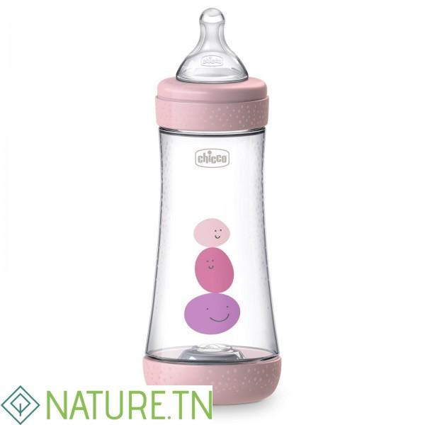 CHICCO PERFECT-5 SILICONE BOTTLE 300ML 4M+ 3 CHICCO PERFECT-5 SILICONE BOTTLE 300ML 4M+