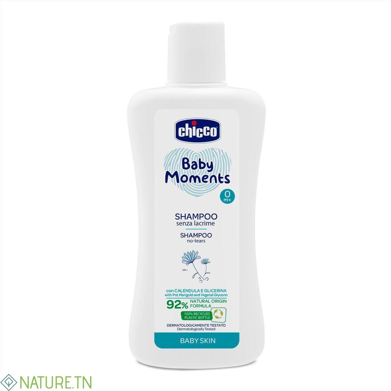 CHICCO SHAMPOOING BABY MOMENTS 200ML 3 CHICCO SHAMPOOING BABY MOMENTS 200ML