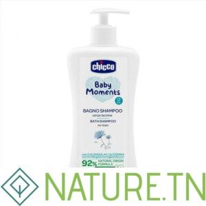 CHICCO SHAMPOOING CHEVEUX&CORPS BABY MOMENTS, 500 ml