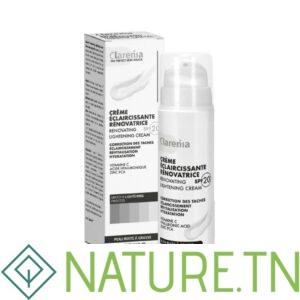 CLARENIA CREME ECLAIRCISSANTE RENOVATRICE SPF20 PEAU MIXTE A GRASSE 50ML