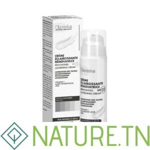 CLARENIA CREME ECLAIRCISSANTE RENOVATRICE SPF20 PEAU NORMALE A SECHE 50ML