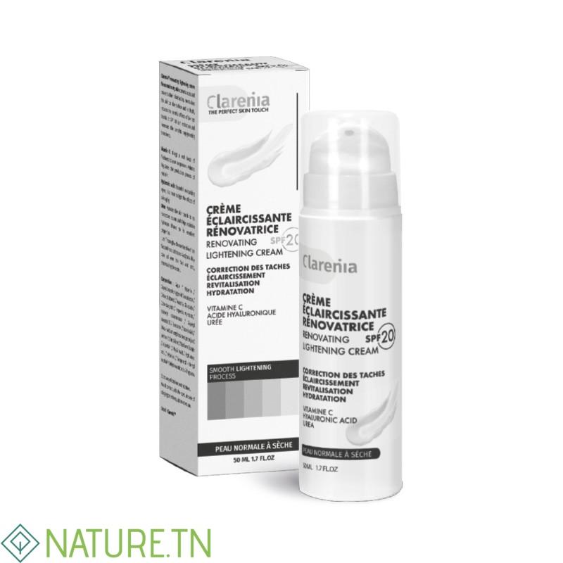 CLARENIA CREME ECLAIRCISSANTE RENOVATRICE SPF20 PEAU NORMALE A SECHE 50ML 2 CLARENIA CREME ECLAIRCISSANTE RENOVATRICE SPF20 PEAU NORMALE A SECHE 50ML 2